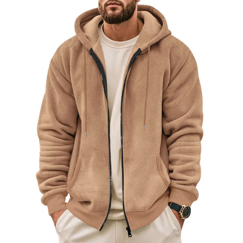 Herren Sportliche Kapuzenjacke mit innovativer Struktur Berg-Feldt