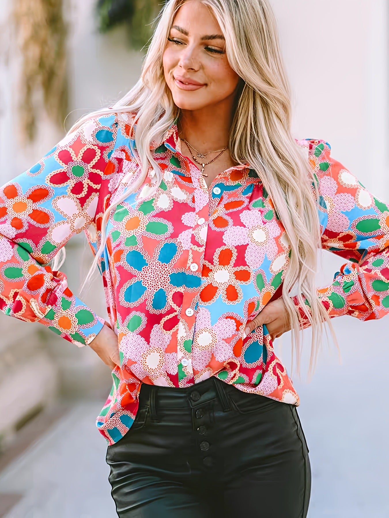 Chemisier fleuri berg-feldt pour femme