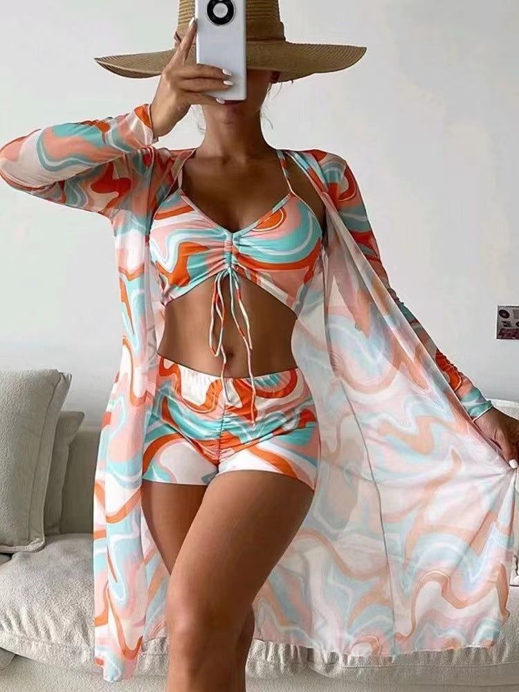 Leichtgewichtiger Kaftan Damen Strandmode in bunten Farben von berg-feldt