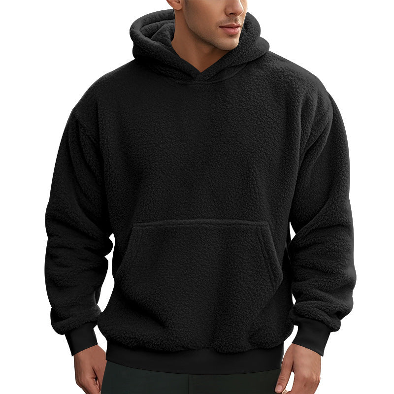 Herren Fleece Hoodie mit Kängurutasche und modernem Schnitt Berg-Feldt