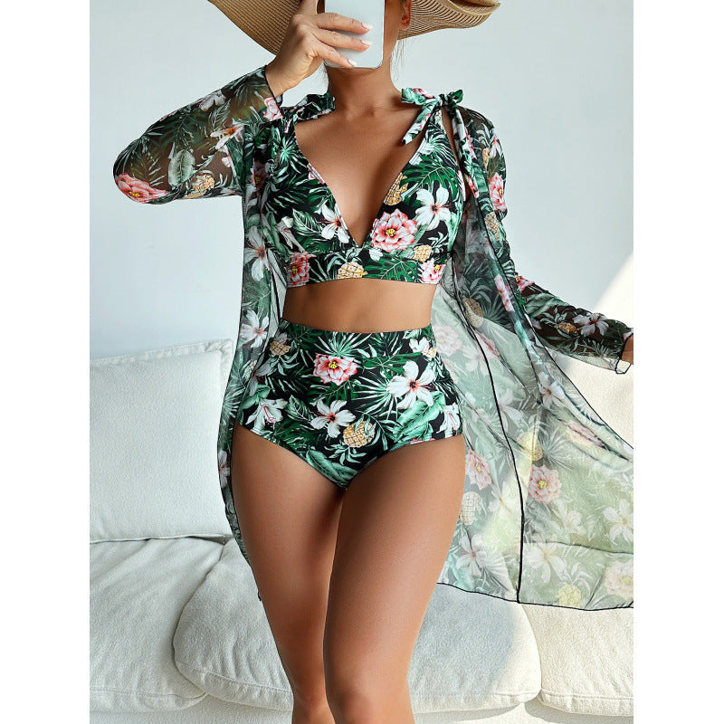Bikini et kimono de plage transparent de berg-feldt