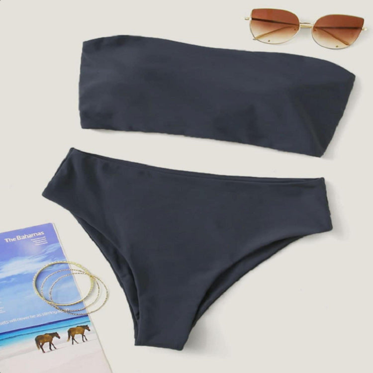 Ensemble bikini pour femme avec haut bandeau et bas taille haute berg-feldt