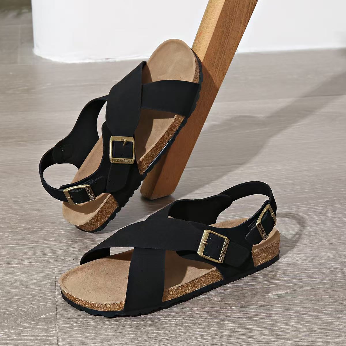 Sandales femme berg-feldt avec bride réglable, fermeture velcro et semelle intérieure amovible