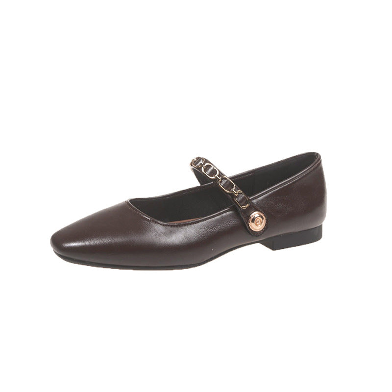 Elegante Damen Ballerinas mit Spitzzeh und dekorativem Riemen von berg-feldt