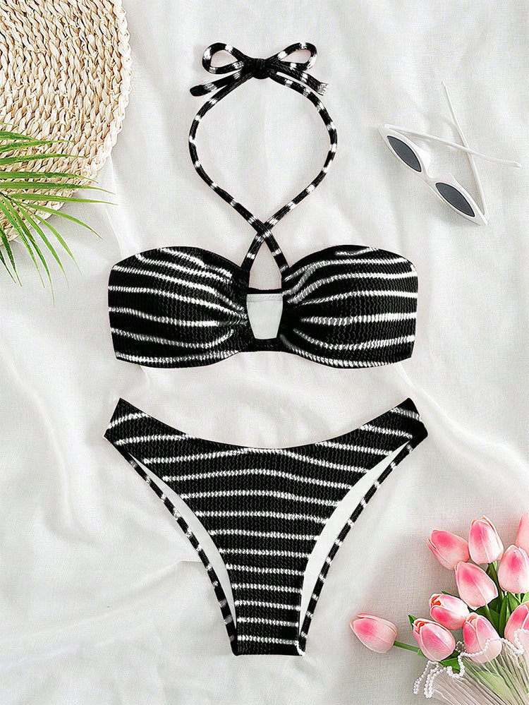 Ensemble bikini pour femme avec top croisé et coupe haute Berg-feldt