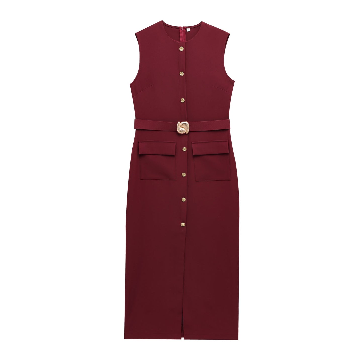 Robe midi utilitaire à taille nouée Berg-Feldt pour femme