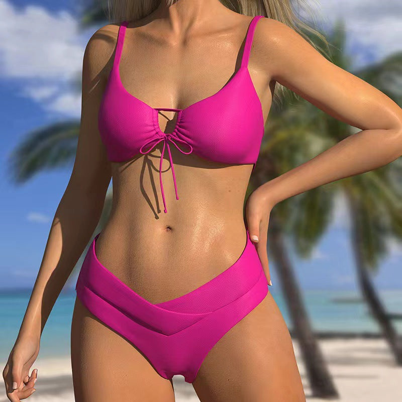 Ensemble bikini pour femme de berg-feldt avec haut ajustable et taille haute