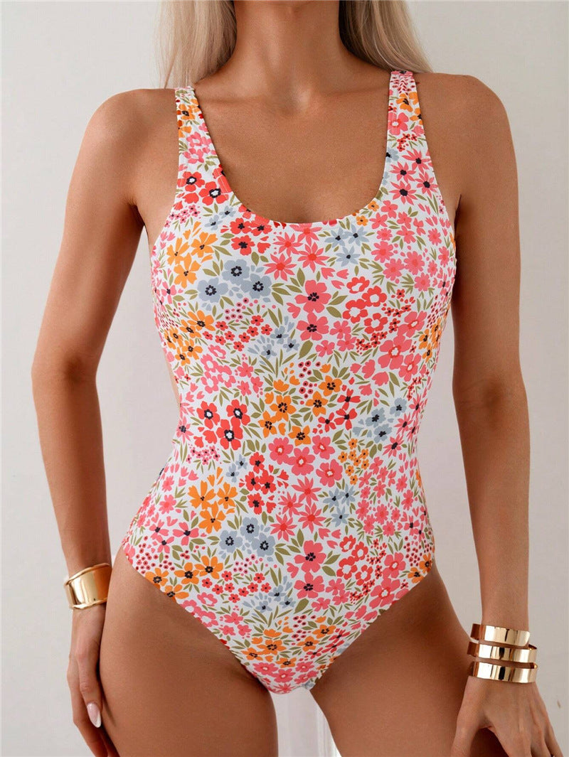 berg-feldt Maillot de bain une pièce à motif floral pour femme