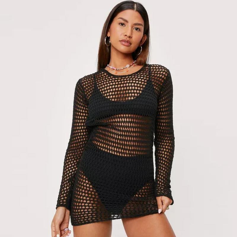 Robe de plage transparente en crochet pour femme par Berg-Feldt