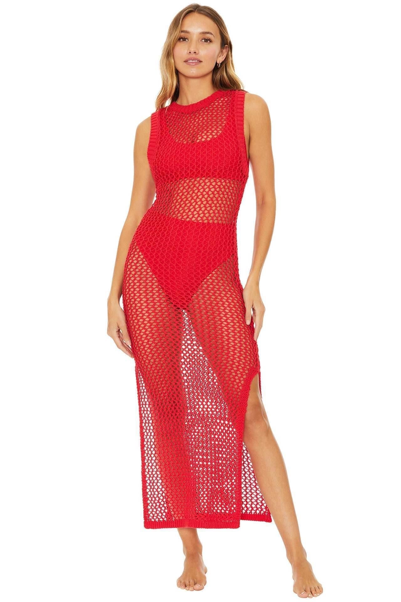 Robe de plage de grossesse par berg-feldt en maille ajourée