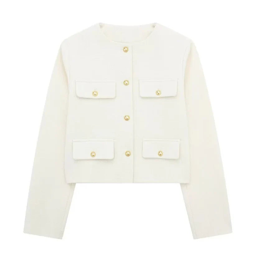 Berg-Feldt | Langarmjacke Vintage Knopfverschluss