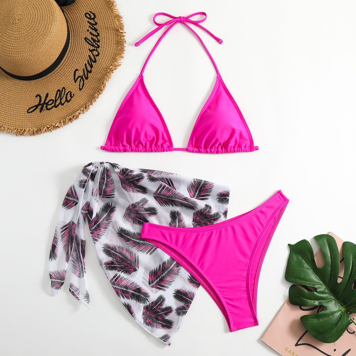 Ensemble bikini avec paréo transparent berg-feldt pour femme