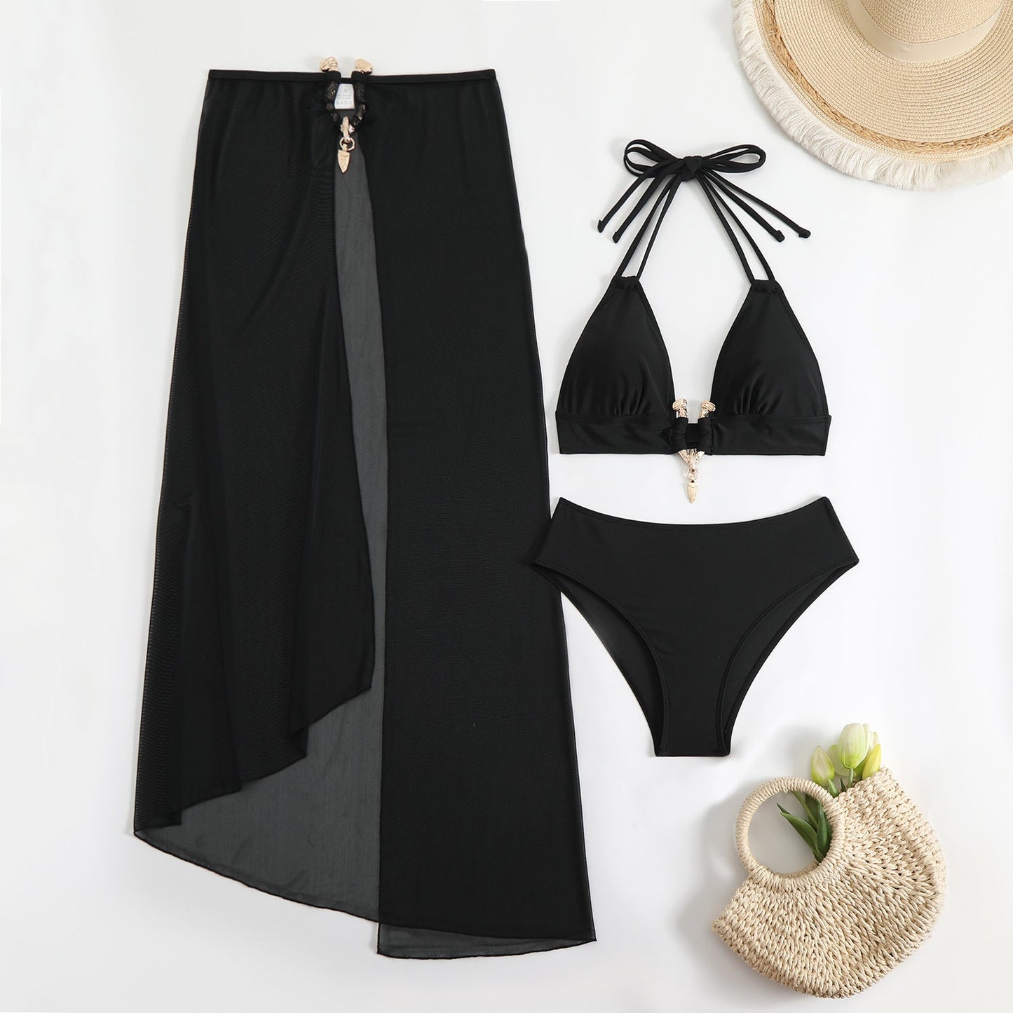 Ensemble de bikini pour femme avec jupe portefeuille élégante et détails tendance de berg-feldt