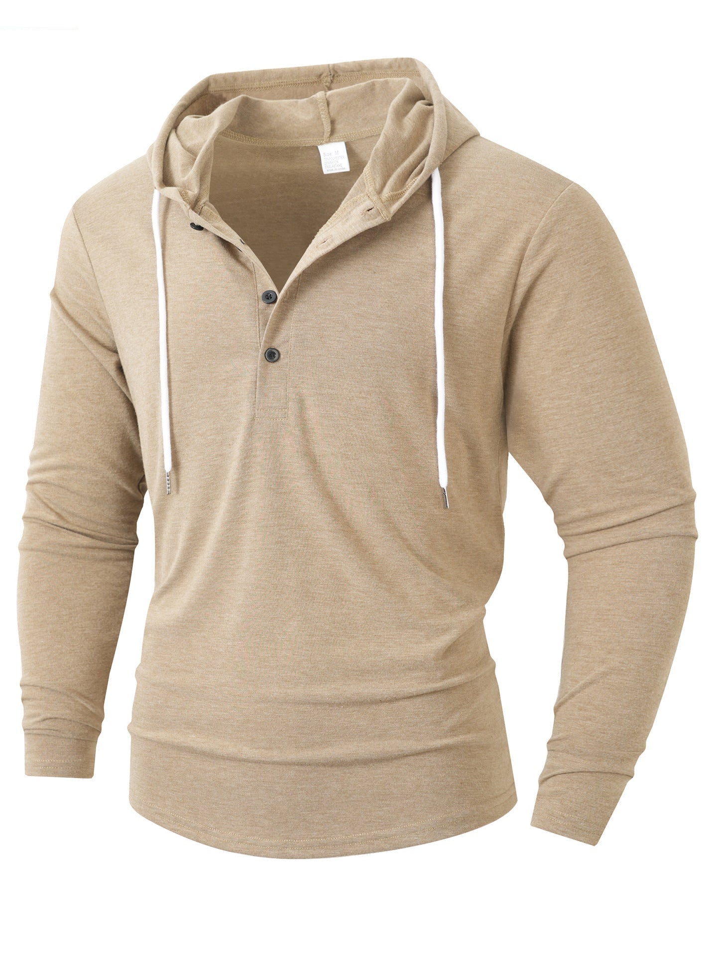 Herren Hoodie mit knöpfbarem Kragen und Kordelzug Berg-Feldt