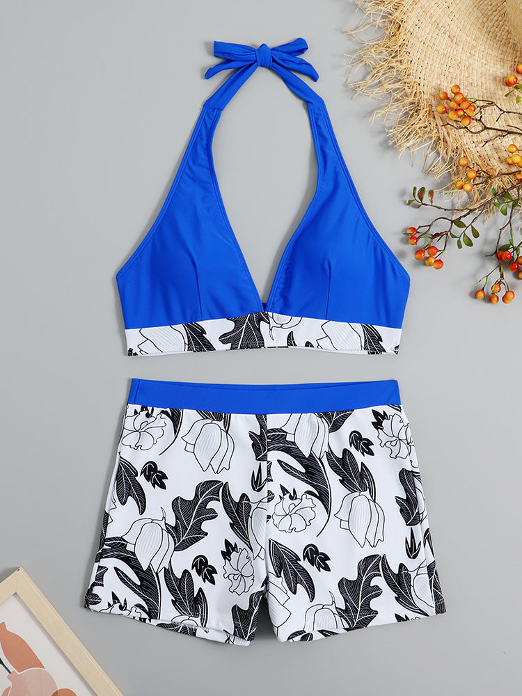 Ensemble de bikini à motif floral avec haut noué pour femmes de berg-feldt