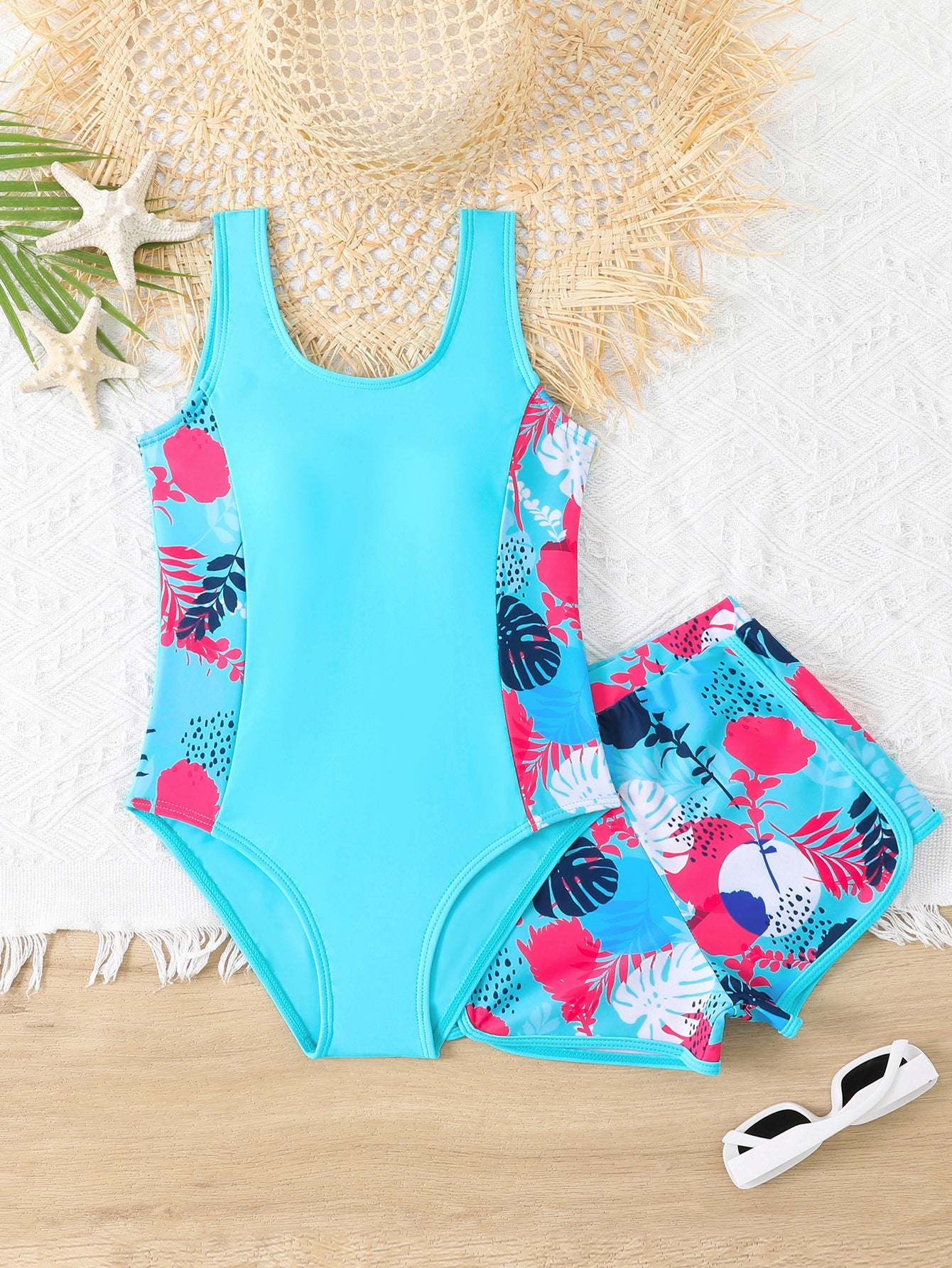 Maillot de bain à fleurs et short confortable berg-feldt pour femme