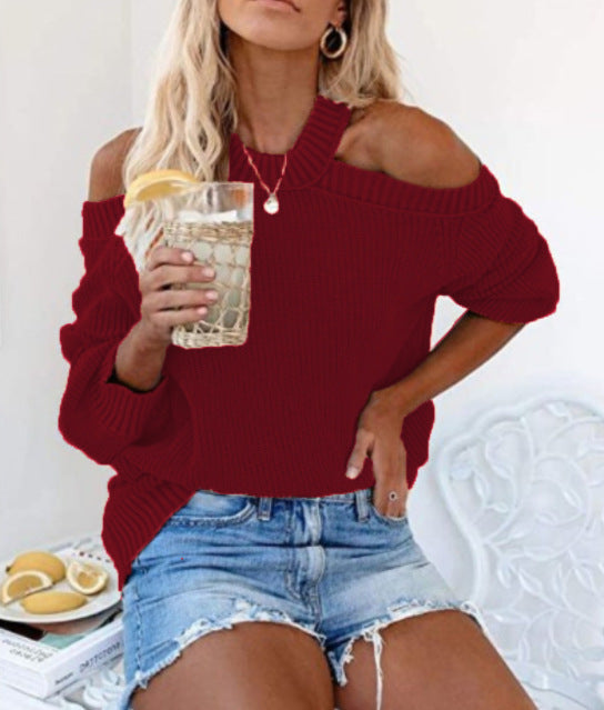 Weicher, Oversized Damenpullover mit Off-Shoulder-Ausschnitt und lässiger Passform von berg-feldt