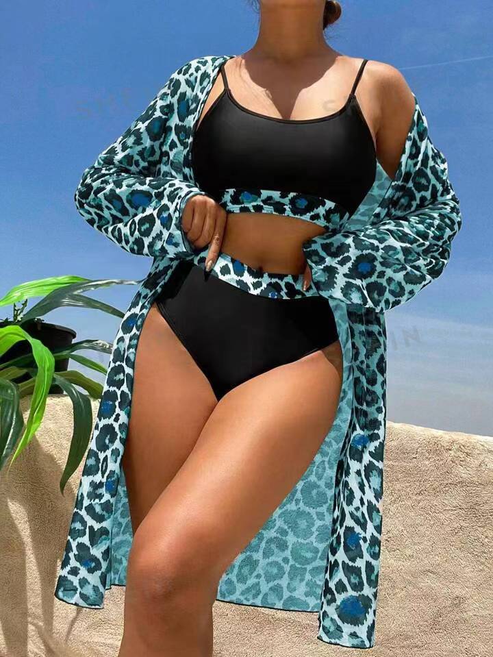 Ensemble de maillots de bain pour femmes Berg-Feldt avec superposition transparente
