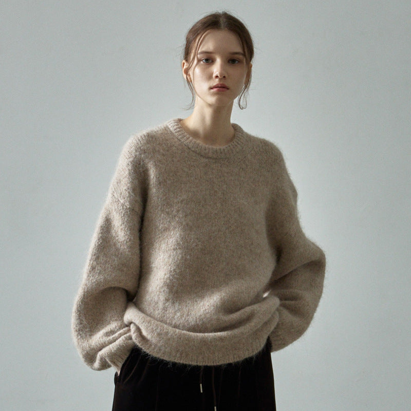 Bequemer Damen-Oversize-Strickpullover mit weiten Ärmeln von berg-feldt