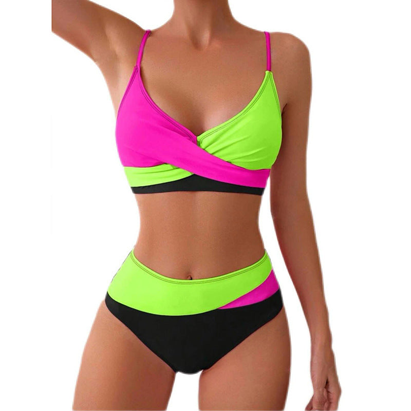 Ensemble bikini pour femme Berg-Feldt avec design cache-cœur raffiné et bas taille haute