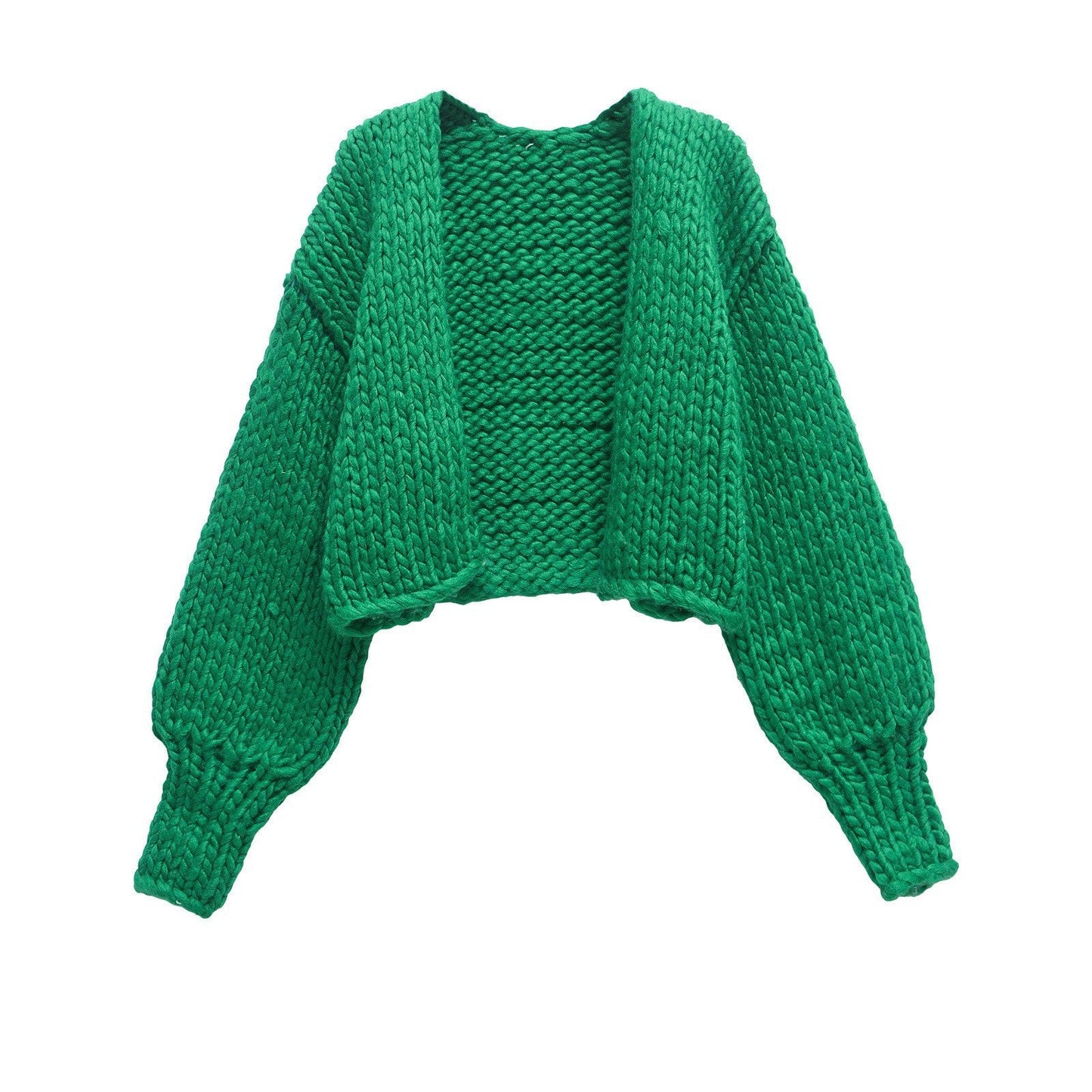Gilet en grosse maille Berg-Feldt pour femme avec manches bouffantes