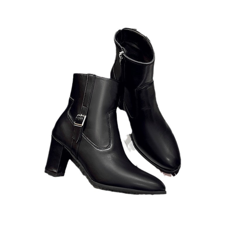 Bottines élégantes à talons et boucle tendance pour femme de berg-feldt