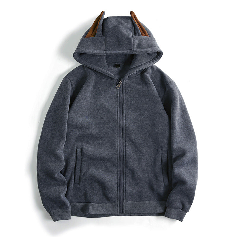 Veste à capuche femme avec détails d'oreilles créatifs et fermeture éclair pratique Berg-Feldt