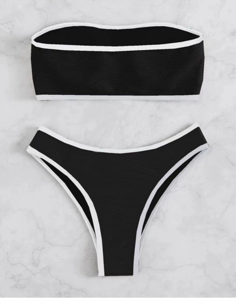 Ensemble de bikini Berg-Feldt pour femme avec liseré contrastant