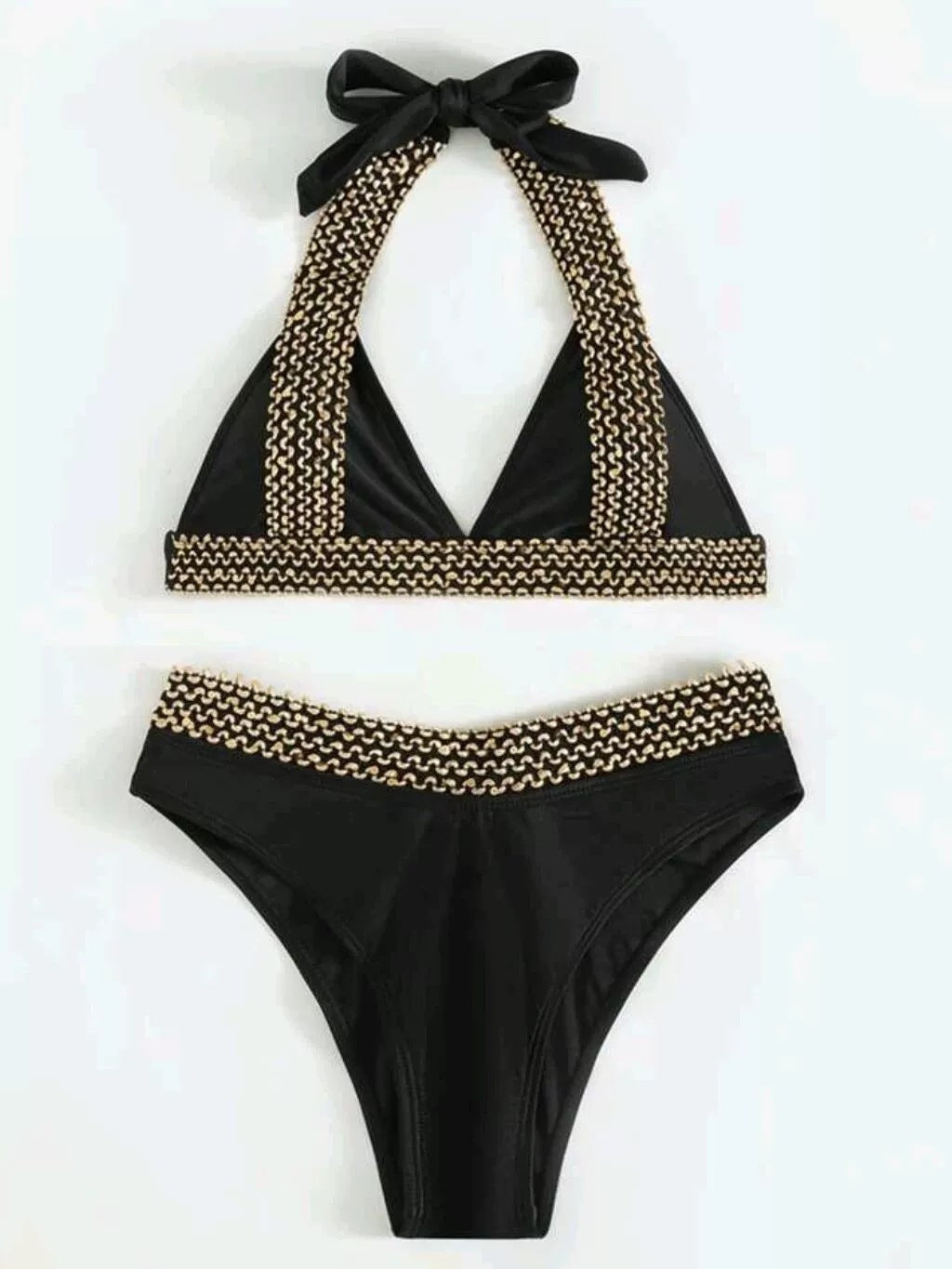 Ensemble bikini avec licol et détails chaîne, par berg-feldt, pour femme