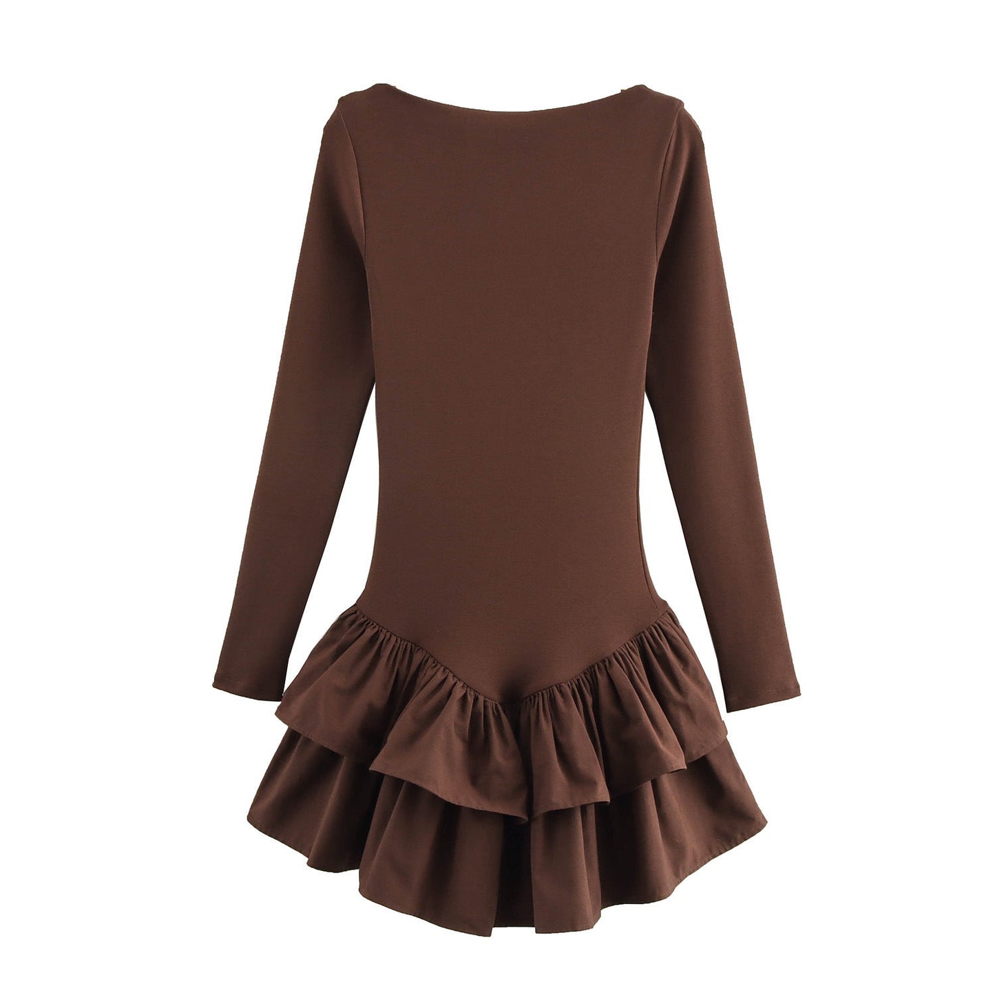 Robe patineuse Berg-Feldt pour femme avec volants évasés