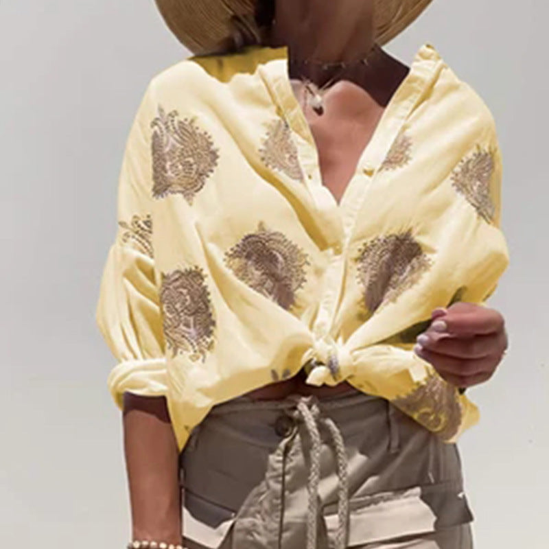 Chemisier pour femme avec broderies complexes et manches amples de berg-feldt