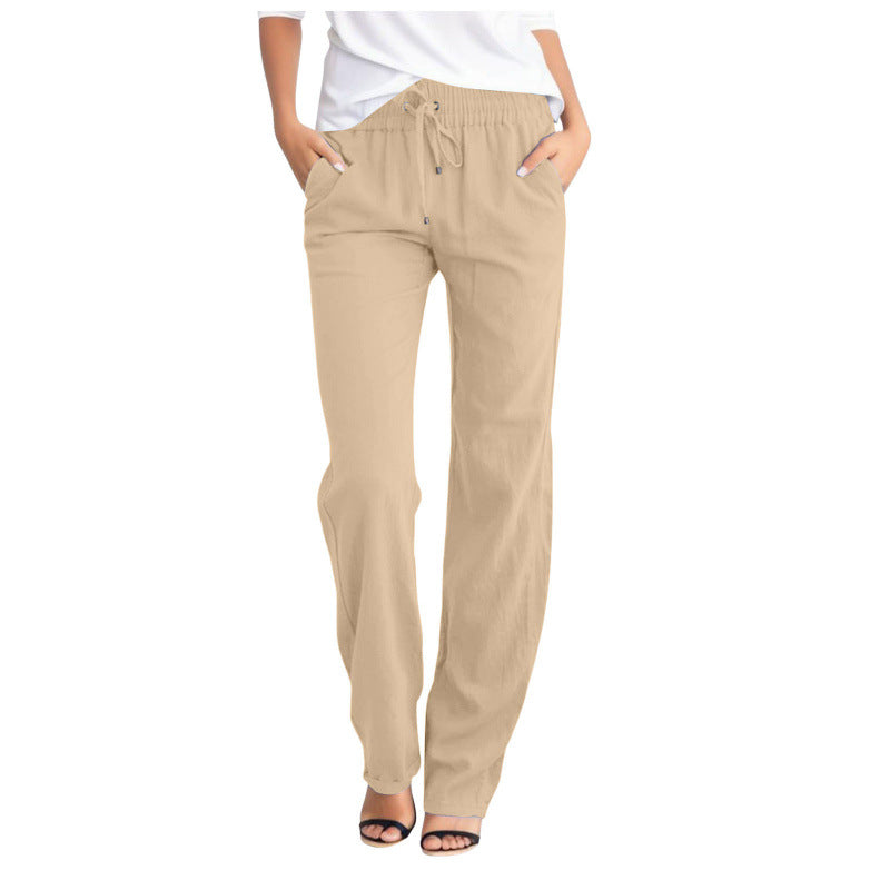 Pantalon de détente confortable berg-feldt pour femme avec cordon de serrage