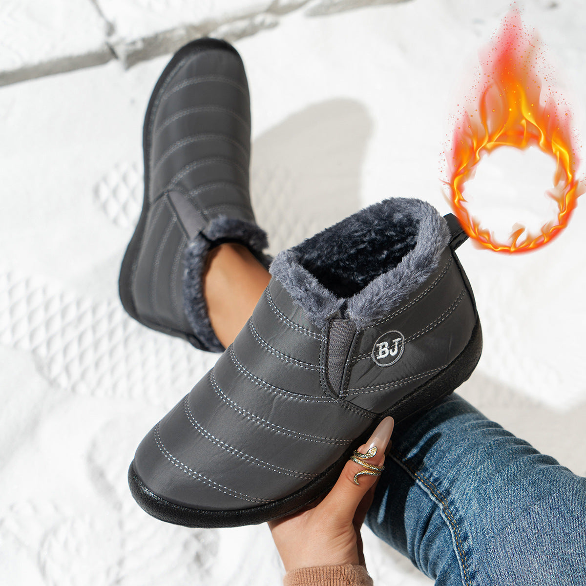 Bottes d'hiver confortables pour femmes avec doublure douillette et semelle antidérapante Berg-Feldt