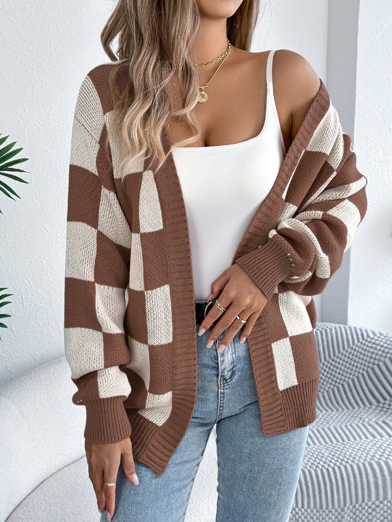 Cardigan écossais femme Berg-feldt