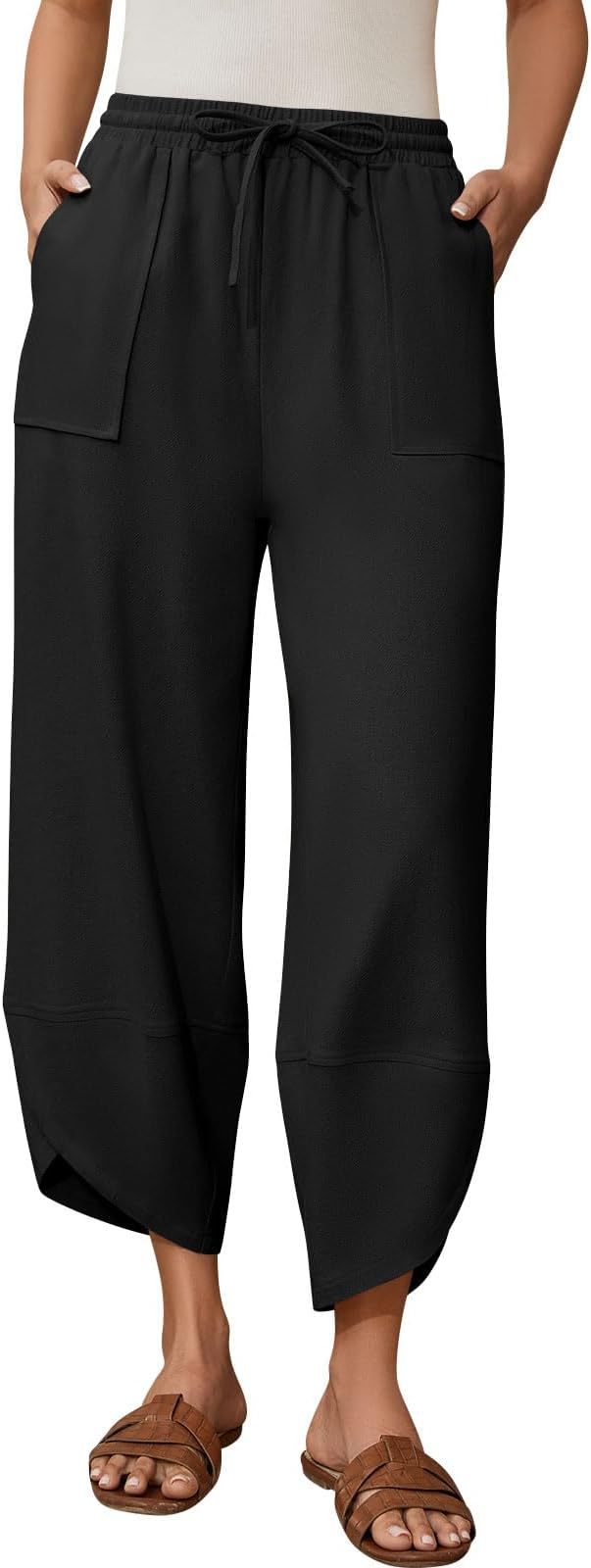 Modische Damenhose im Relaxed Fit mit elastischem Bund und Taschen von berg-feldt