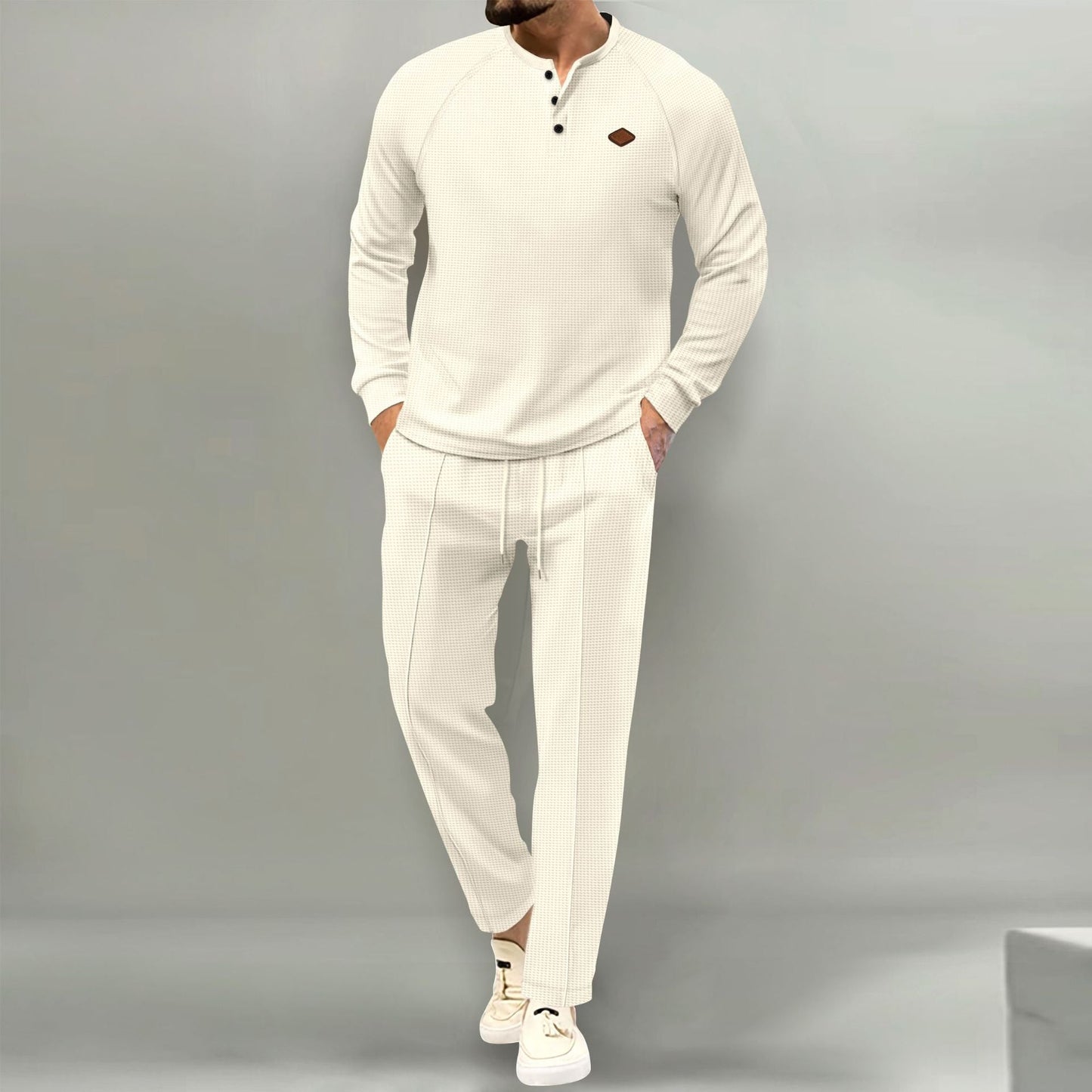 Ensemble de survêtement décontracté de qualité supérieure pour homme avec patte de boutonnage et poches élégantes Berg-Feldt