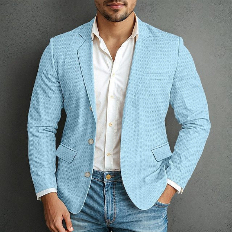 Herren eleganter Blazer mit strukturiertem Design und praktischen Taschen Berg-Feldt