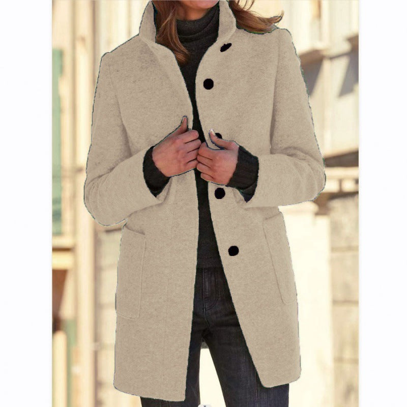 Damen élégante veste en laine avec poches pratiques et fermeture boutonnée Berg-Feldt