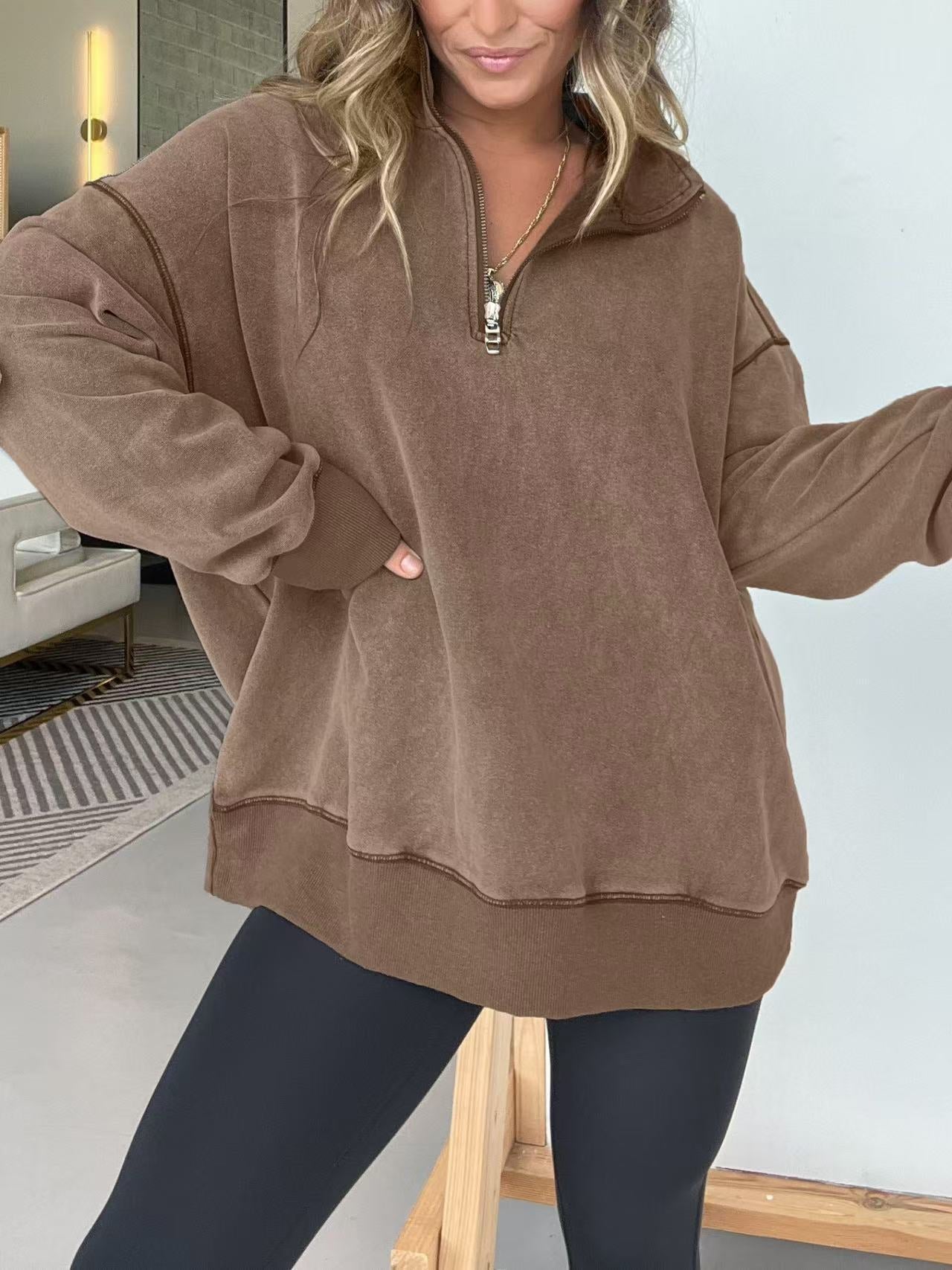 Molleton confortable pour femme avec demi-fermeture éclair Berg-Feldt