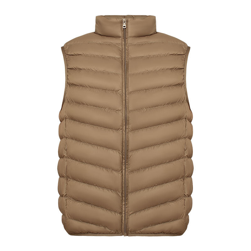 Gilet fonctionnel matelassé pour femme avec col montant et isolation légère Berg-Feldt