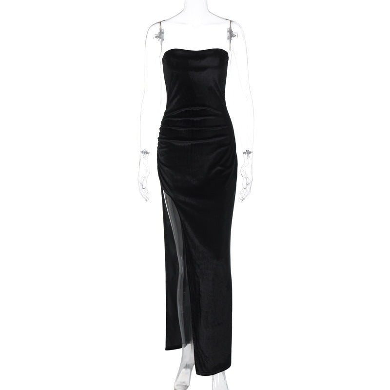 Robe de soirée élégante pour femme avec fente latérale et jupe évasée de berg-feldt
