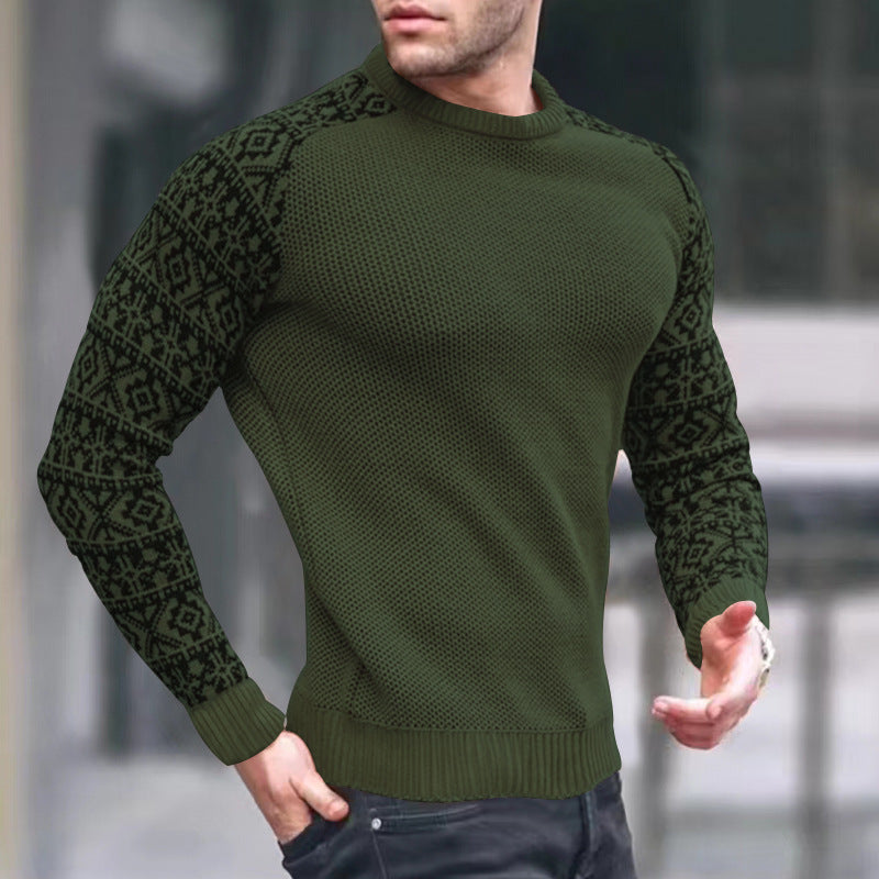 Herren Strickpullover mit grafischem Muster Berg-Feldt