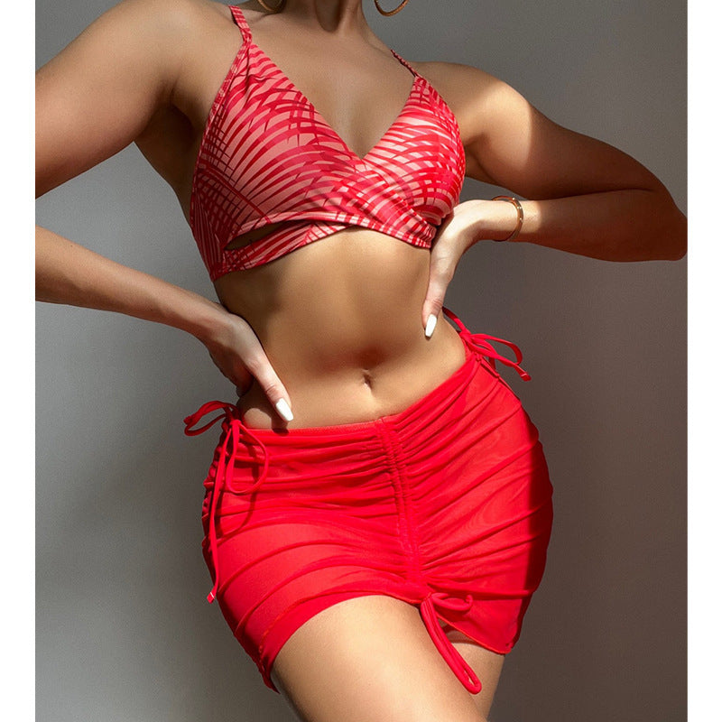 Dreieckiger Damen-Bikini mit luftigem Rock und verstellbaren Trägern von berg-feldt
 - berg-feldt