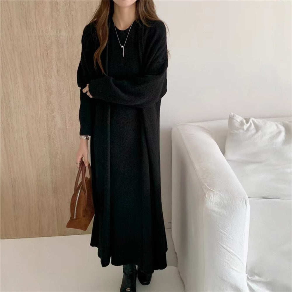 Robe longue en maille pour femme, coupe décontractée et manches longues Berg-Feldt