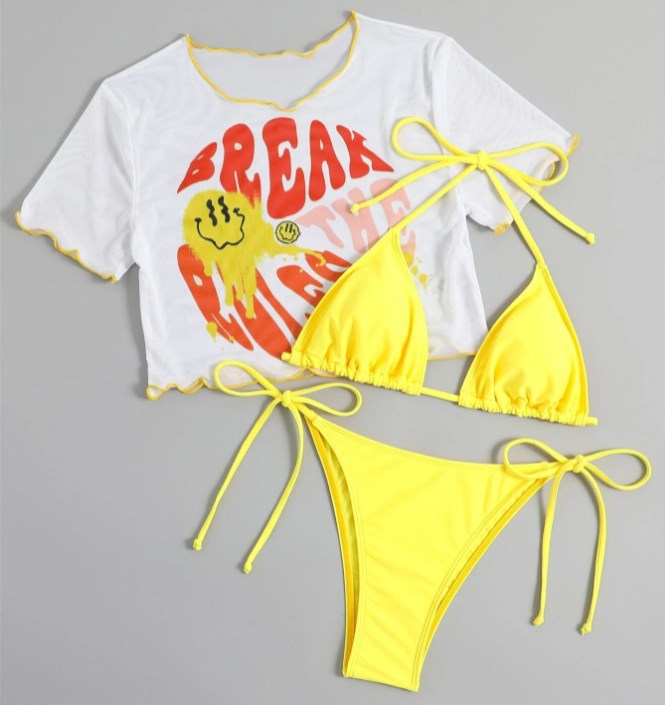 Ensemble bikini femme : Crop top et ceinture de berg-feldt