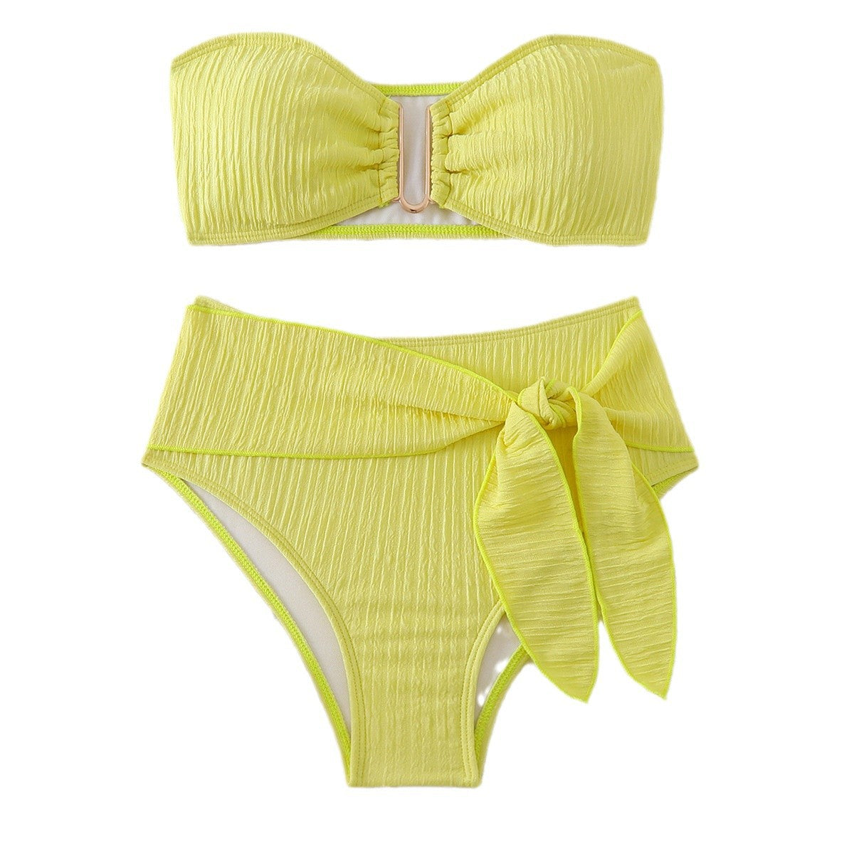 High-Waisted Bandeau Bikini Set for Women by berg-feldt