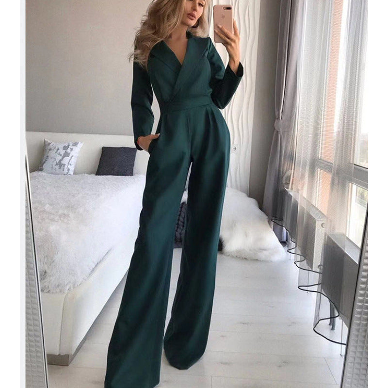 Combinaison élégante pour femme avec col bénitier classique et jambes longues Berg-Feldt
