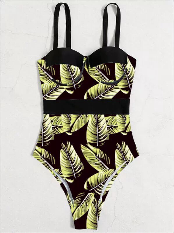 Berg-Feldt: Maillot de bain une pièce style bikini pour femme avec soutien