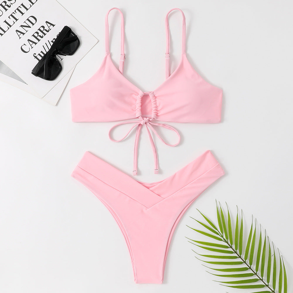 Ensemble de bikini pour femme avec haut réglable et coupe haute berg-feldt