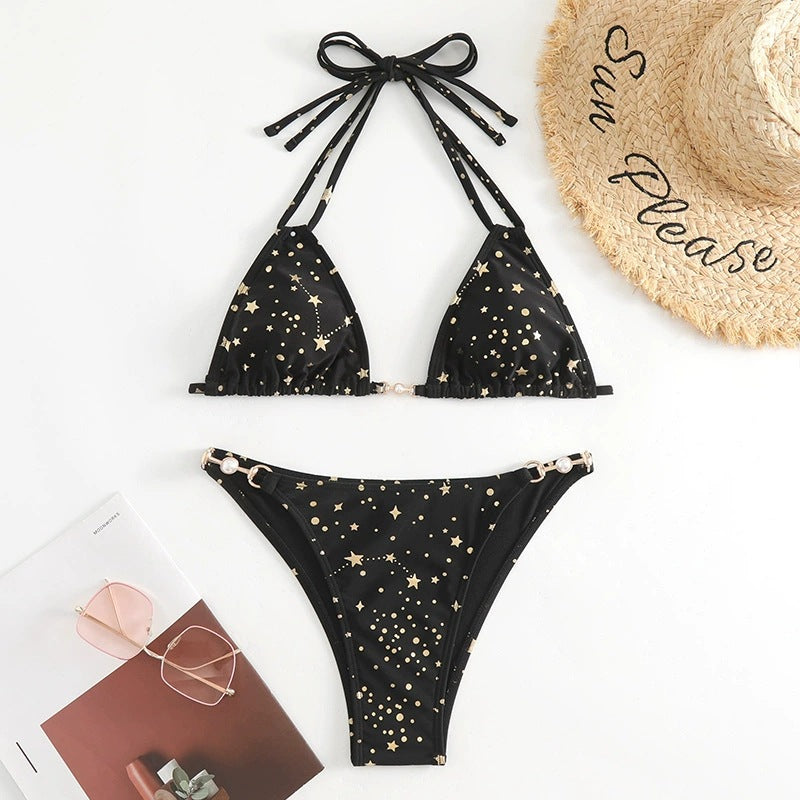 Ensemble de bikini triangle étoilé Berg-feldt pour femme